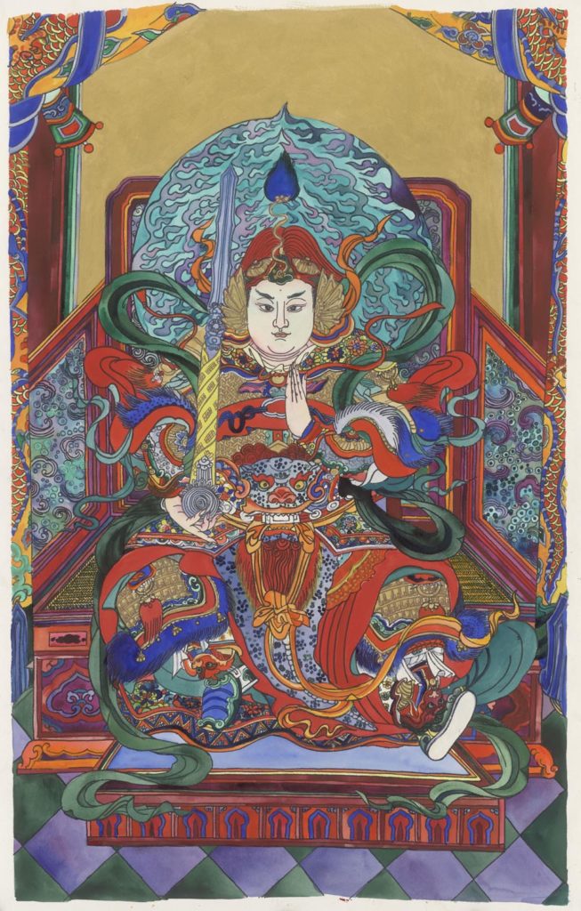 THE SEATED WEITUO BUDHISATTVA | 韦陀菩萨坐像